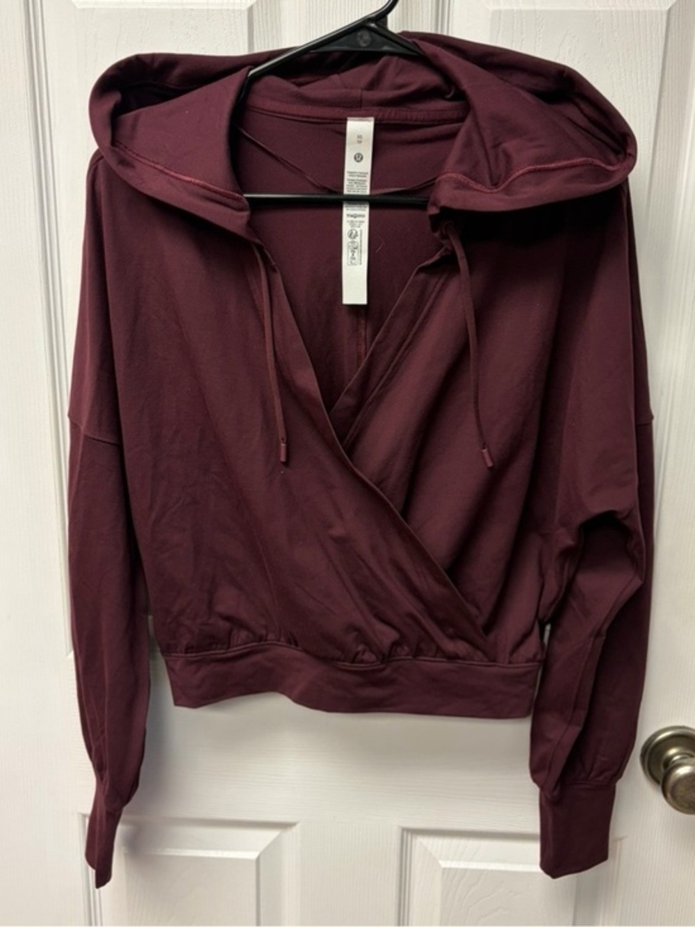 Lululemon Soft Jersey Relaxed Wrap-Front Hoodie - XS